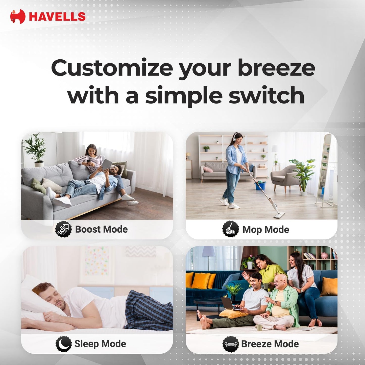 Havells FAB BLDC ULED Ceiling Fan 1200mm, 5 star, LED Speed Indicator, 380 RPM, Up to 65% Savings,Reverse Rotation,4 Speed Modes,Low Wattage 30W,Low Noise,Air Flow:225 CMM, 3 Year Warranty,Cocoa Brown