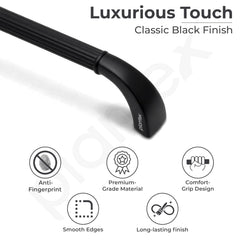 Plantex Cabinet Handle/160mm Handle for Drawer/Wardrobe/Kitchen Handle/Pull-Push Handle for Home/Office - Pack of 1 (Black) (Model APS-PH-105)-3