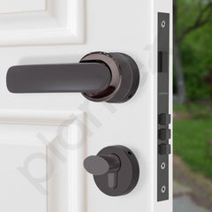 Plantex Door Lock for Home/Main Door Lock Set with 3 Computerized Key/Mortise Lock for Door with Brass Lock Body & Cylinder (SM037, BNM & Black)-4