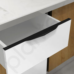 Plantex Profile Handle for Kitchen Cabinet/20 Inch Aluminium Drawer Profile Handle/Wardrobe Pull Handle for Home/Office/Hotel - Pack of 2 (Black) (Model APS-PF-1002)-5