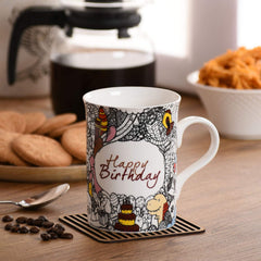 Clay Craft Fine Ceramic Milk Mug Single Piece 350 ml - Gifts for Brother, Sister, Father,Mother, Realtives, Friends, Girlfriend, Boyfriend, Boss, Colleagues on Any Occassion (Birthday)