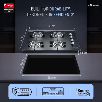 Prestige Marvella Hob Black Al - 4B 