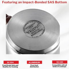 Vinod Regular Saucepan & Tope with lid sets (Induction Friendly)