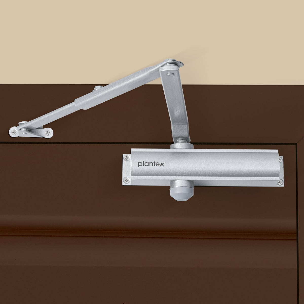 Plantex Hydraulic Automatic Door Closer/Aluminium Door Closer for Wooden Door/Soft Close Door Closer for Hotel/Home/Office - ISO 9001 Certified (MI-200, Capacity - 55 kg, Silver)-1
