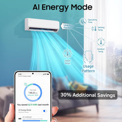 Samsung 1 Ton 5 Star,New Star rated Bespoke AI Inverter Smart Split AC (WiFi, Energy Saving, Voice Control, Powerful Cooling, Copper, Digital Inverter, 4 Way swing,5 Step Convertible,AR50H12D1ZHNNA)