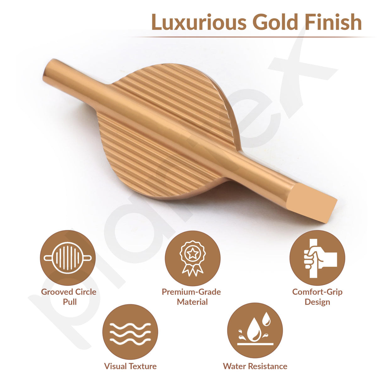Plantex Cabinet Handle/96mm Handle for Cabinet/Wardrobe/Kitchen Handle/Door Pull-Push Handle for Home/Office - Pack of 1 (Gold) (Model APS-DTC-5590)-2