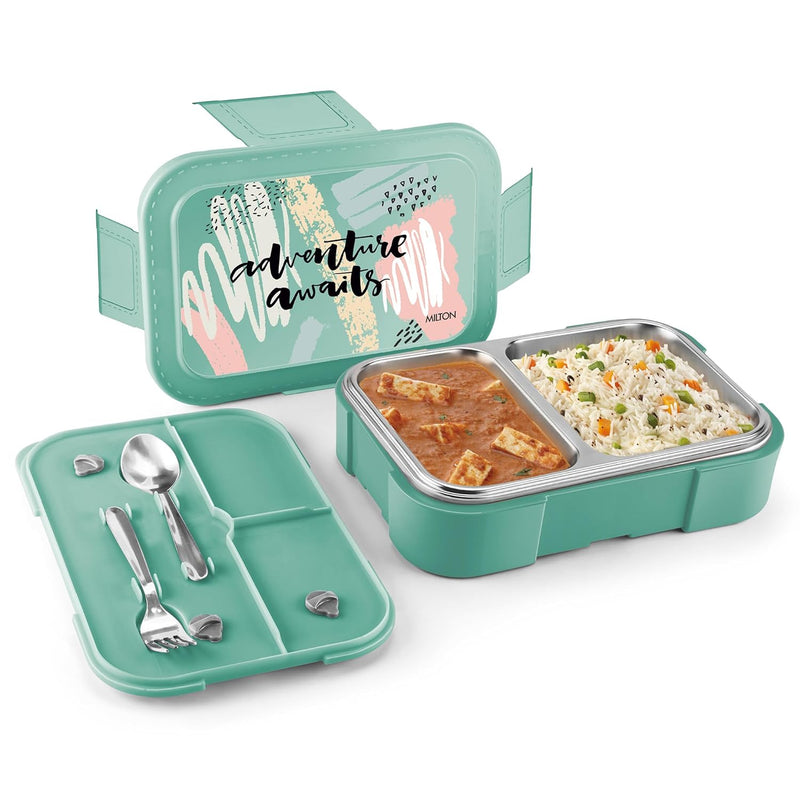 Bravo 2 Steel Thermoware Lunchbox (Milton)