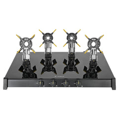 Faber Liftable Burners Freestanding Cooktop | Genius 804 AI BK | 80cm Width | Brass Burners | Manual Ignition | ABS Knob