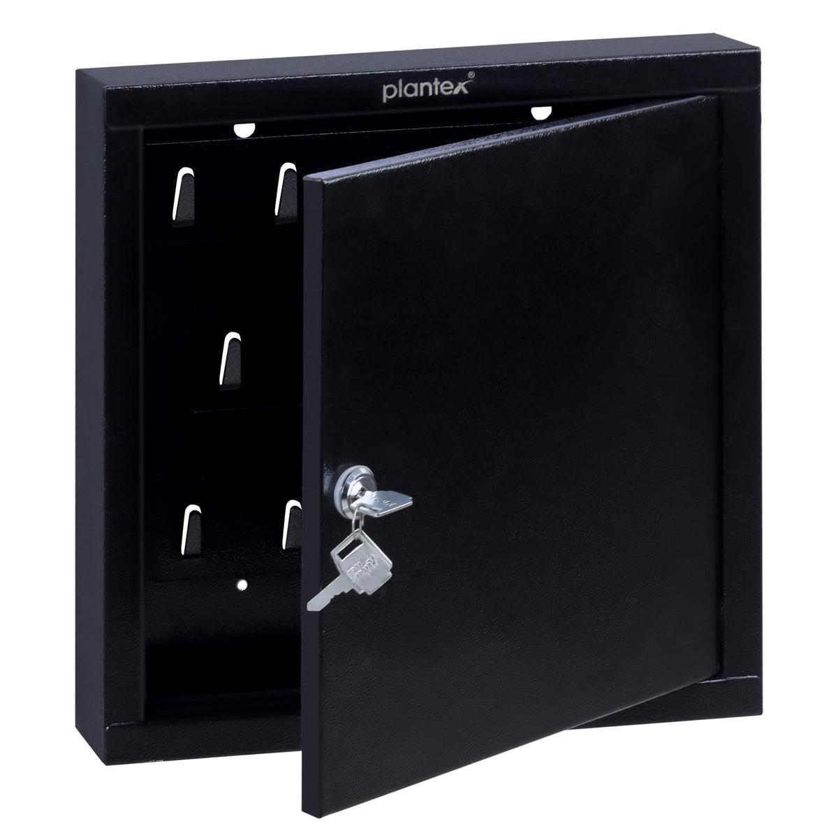 Plantex GI Metal Key Storage Box/Key Cabinet with 25 Key-Holders with Lock for Home/Key Holder for Home/Hotel/Companies/Office - Wall Mount (Black)-5