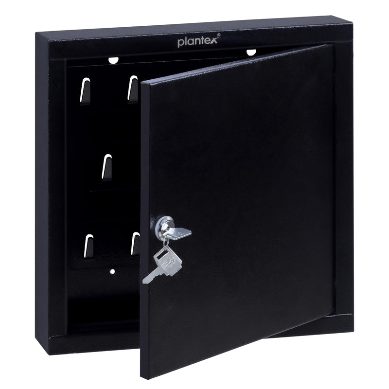 Plantex GI Metal Key Storage Box/Key Cabinet with 25 Key-Holders with Lock for Home/Key Holder for Home/Hotel/Companies/Office - Wall Mount (Black)-5