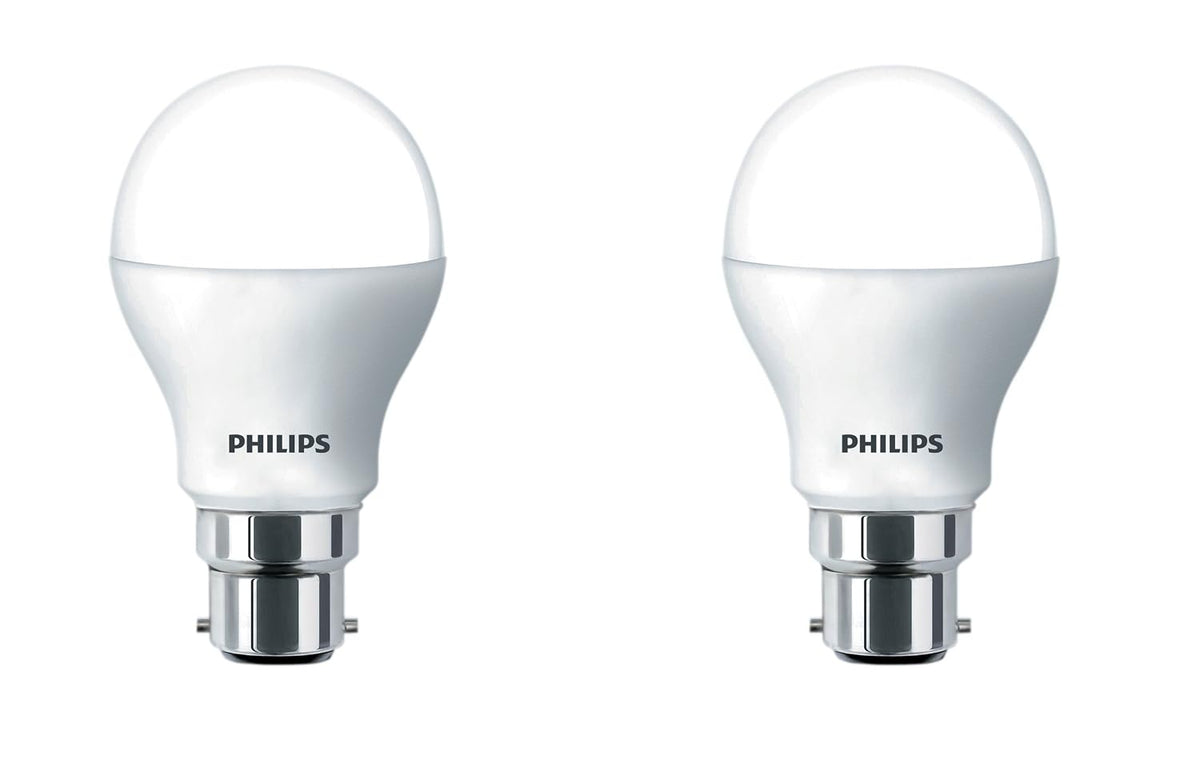 Philips Base B22 10.5W LED Bulb (Cool Day Light/Crystal White, Pack of 2)