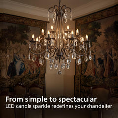 Philips 4W LED Clear Candle Bulb