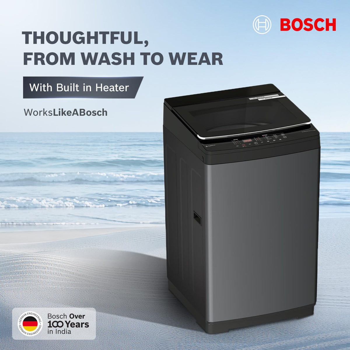 Bosch 8 KG 5 Star Fully Automatic Top Loading Washing Machine,Inbuilt Heater,Glass Lid with chrome finish,Tempered Glass with Soft Closing Lid, (WOE80EV0IN)-2