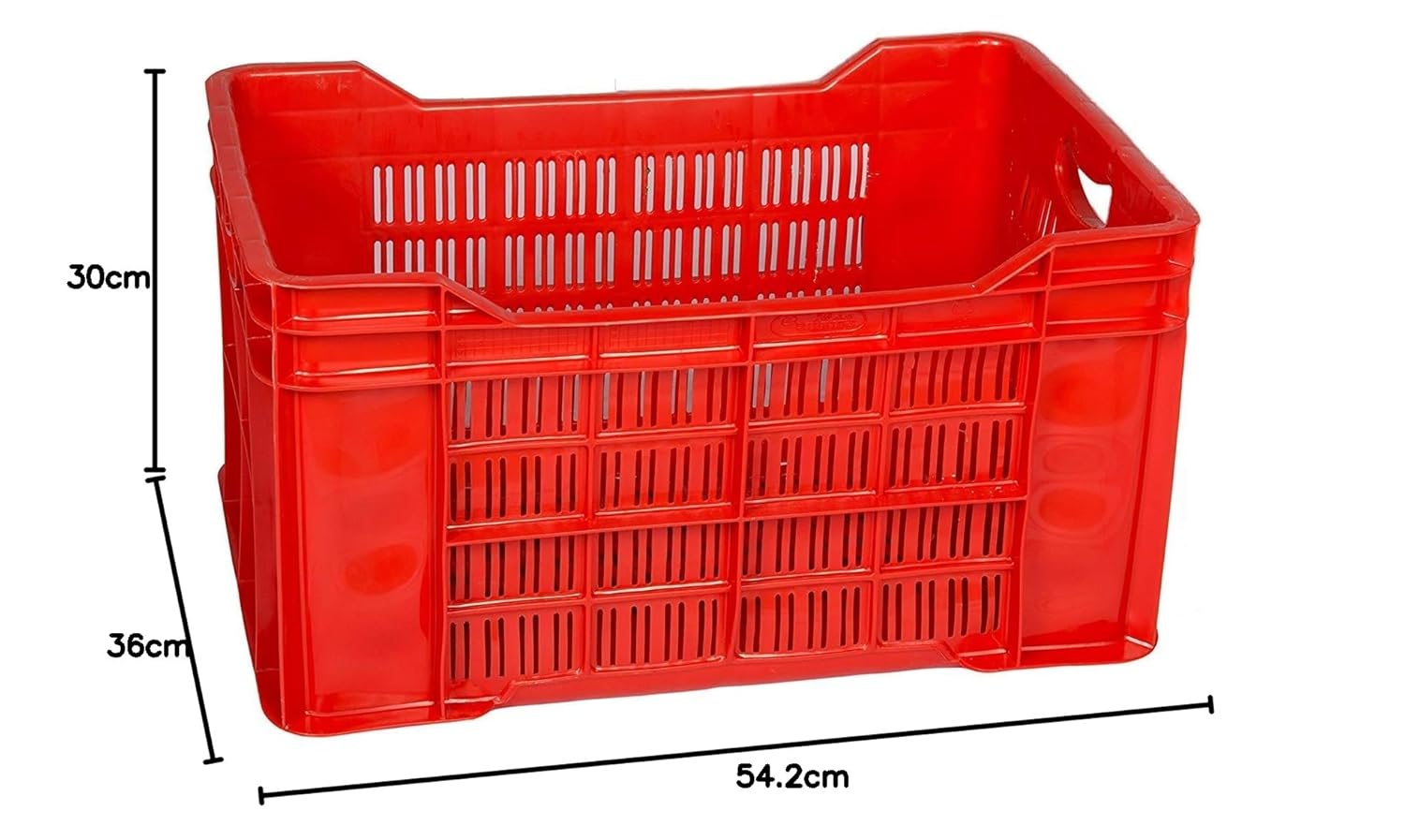 Nilkamal Plastic 20 KG CRATE 3 PC Combo Blue 54.2X36X30 Cm