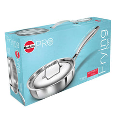 Hawkins Pro 18 cm Frying Pan, Triply Stainless Steel Fry Pan with Stainless Steel Handle, Silver (PSF18)
