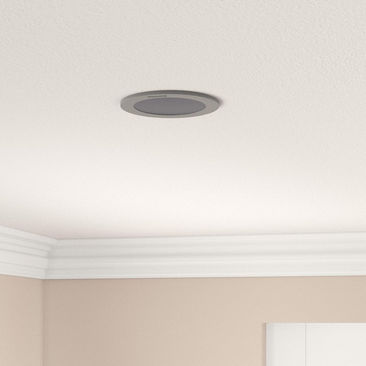 Philips Glass Astraprime 5-Watt Recessed Led Panel Ceiling Light (White, Round)