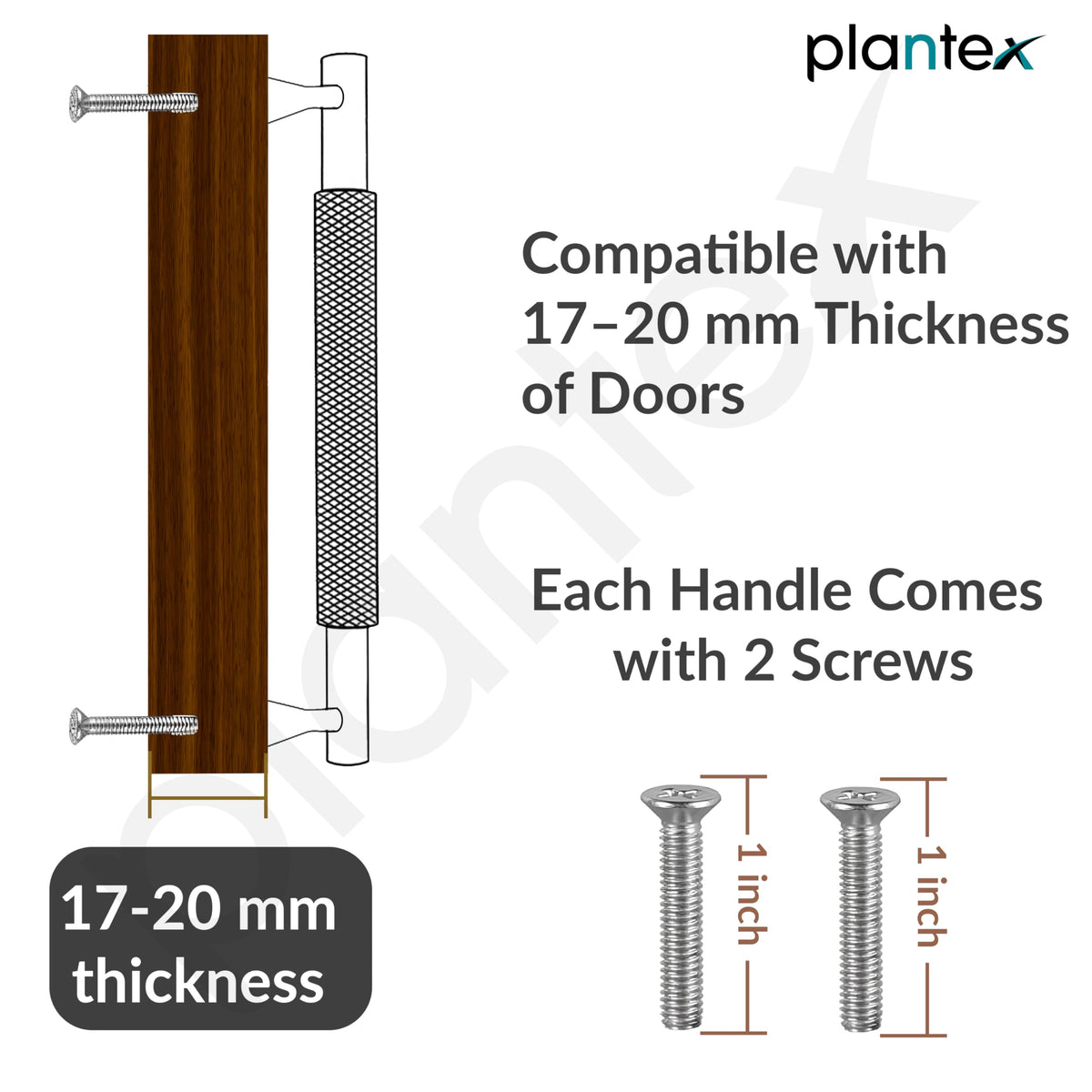Plantex Cabinet Handle/Kitchen Cabinet Door Handle/Wardrobe/160 mm Cupboard Handle/Door Pull-Push Handle for Home/Office - Pack of 2 (Black) (Model APS-DTC-3910)-5