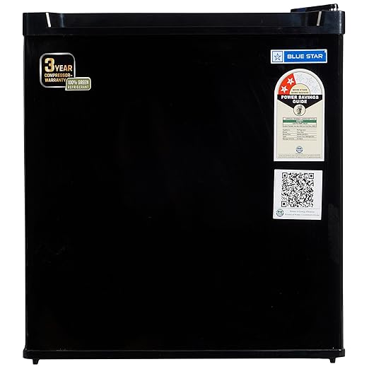Blue Star Bluestar 45 Ltr, 2 Star, Mini Refrigerator with Freezer, Direct Cool,Black