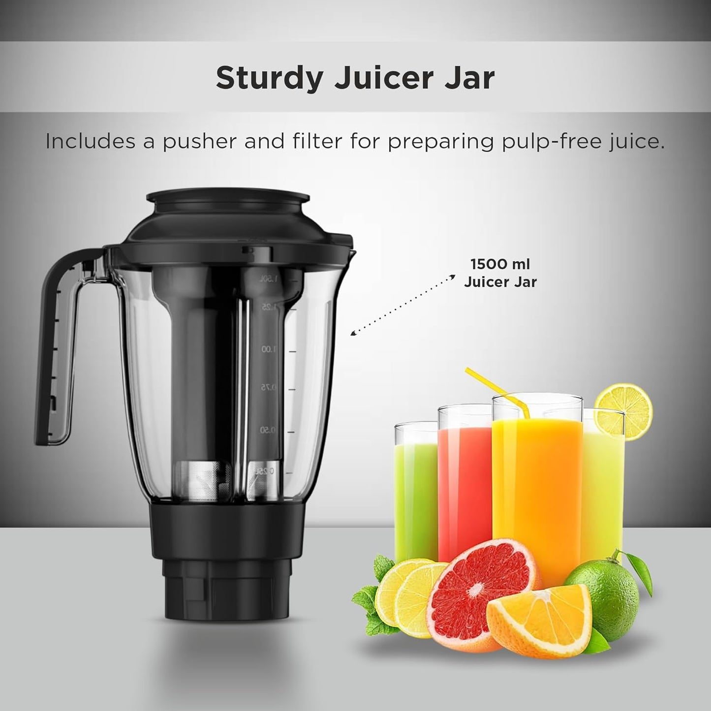 Butterfly Jet Elite Plus Mixer Grinder, 750W, 5 Jars, Grey