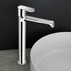 Plantex Pure Brass High Neck Pillar Cocke/Tall Body Pillar Cock for Basin with Teflon Tape/Tap for Wash Basin with 7 Year Warranty - (Alpha, Chrome)-1