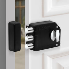 Plantex Brass Tri-Bolt Lock For Main Door/Heavy Duty Door Lock With 4 Keys/Suitable On Single Door For Home/Office/Hotel - Pack Of 1 (Z-Black) (Model APS-TB005)-1