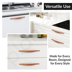 Plantex Cabinet Handle/224mm Handle for Wardrobe/Kitchen Handle/Pull-Push Handle for Home/Office - Pack of 1 (Rose Gold) (Model APS-PH-102)-6