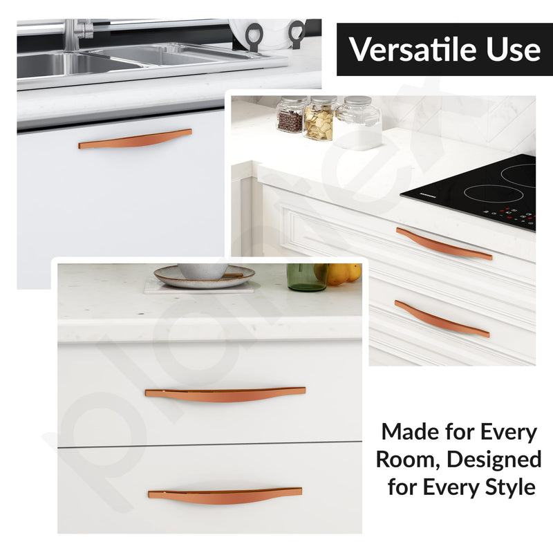 Plantex Cabinet Handle/224mm Handle for Wardrobe/Kitchen Handle/Pull-Push Handle for Home/Office - Pack of 1 (Rose Gold) (Model APS-PH-102)-6