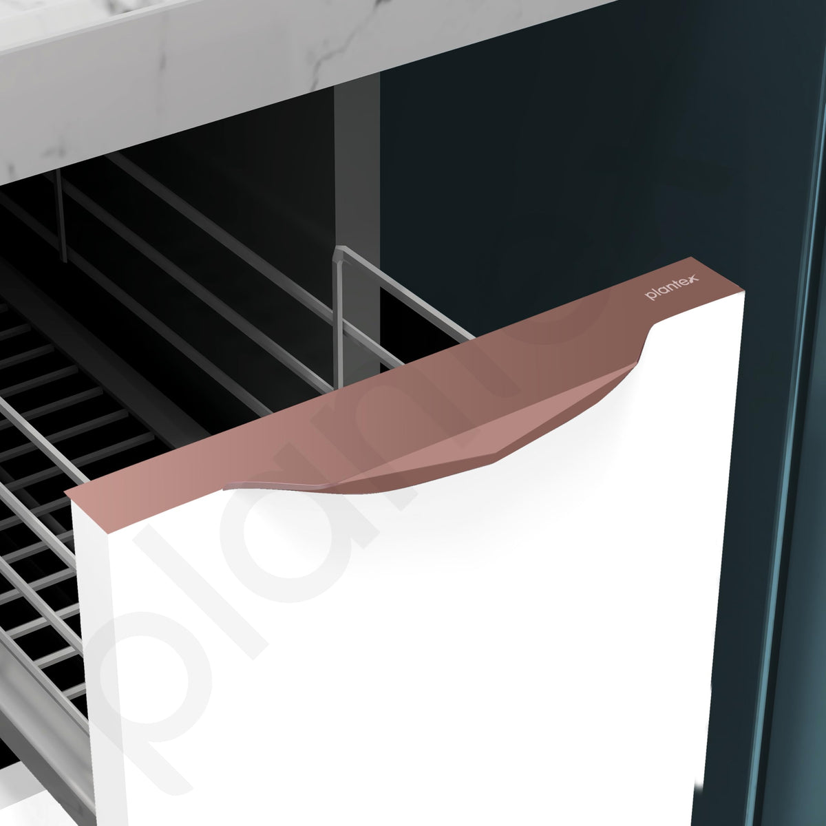 Plantex Profile Handle for Kitchen Cabinet/8 Inch Aluminium Drawer Profile Handle/Wardrobe Pull Handle for Home/Office/Hotel - Pack of 5 (Rose Gold) (Model APS-PF-1002)-5