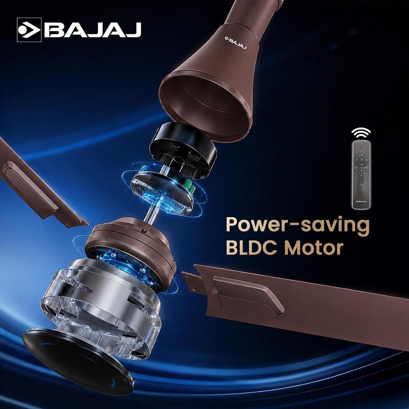 Bajaj Voittaa BLDC 1200 mm Ceiling Fan | 5 Star (Chocolate Brown)-5