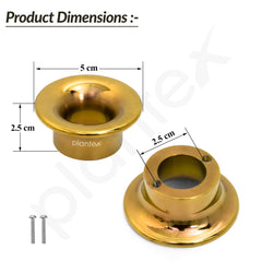 Plantex Knobs for Drawers/Drawer Knobs/Round Knobs for Cabinets/Pull-Push Knob for Kitchen/Bedroom Drawer - Pack of 2 (Gold)-5
