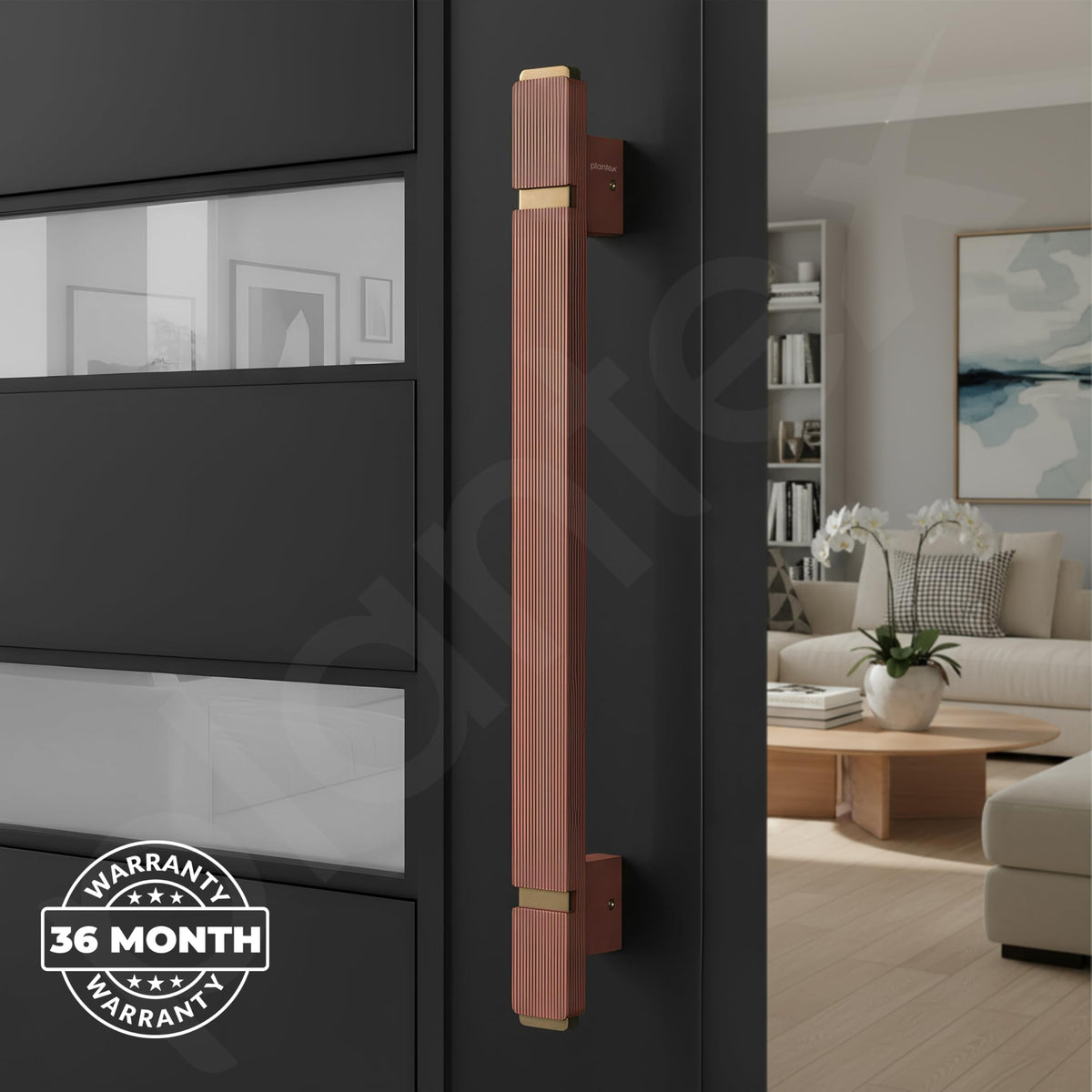 Plantex 12 Inch Main Door Handle/Aluminium Handle for Door/Pull-Push Handle for Home/Office/3 Years Warranty Pack of 1 (APS-613, Rose Gold)-5