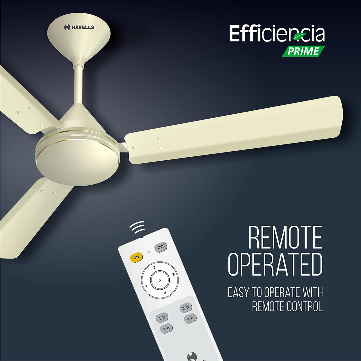 Havells Efficiencia Prime BLDC 1200 mm Ceiling Fan with Remote | 5 Star (Bianco)-5