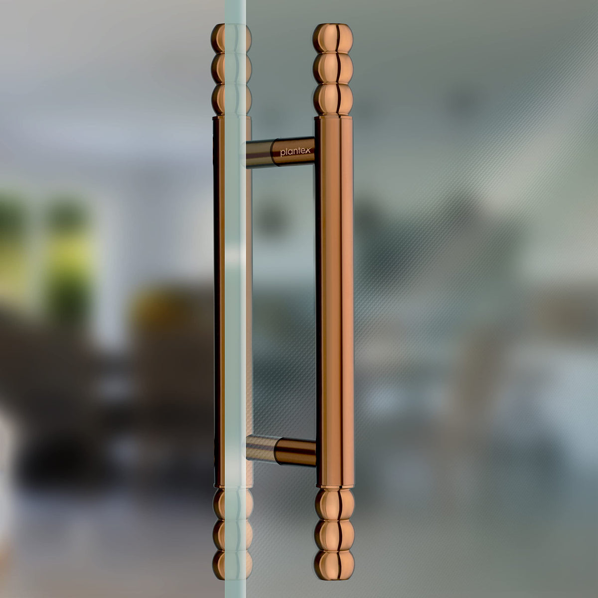 Plantex Heavy Duty Main Door Handle/14 Inches Door Handle for Main Door/Pull-Push Handle for Glass/Wooden Door- Pack of 1 (PVD Rose Gold) - 3 Years Warranty-6