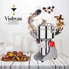 Vishvas Dry Masala Grinder Machine - Your All-in-One Solution for Grinding Spices, Herbs, and Seeds 500 GM