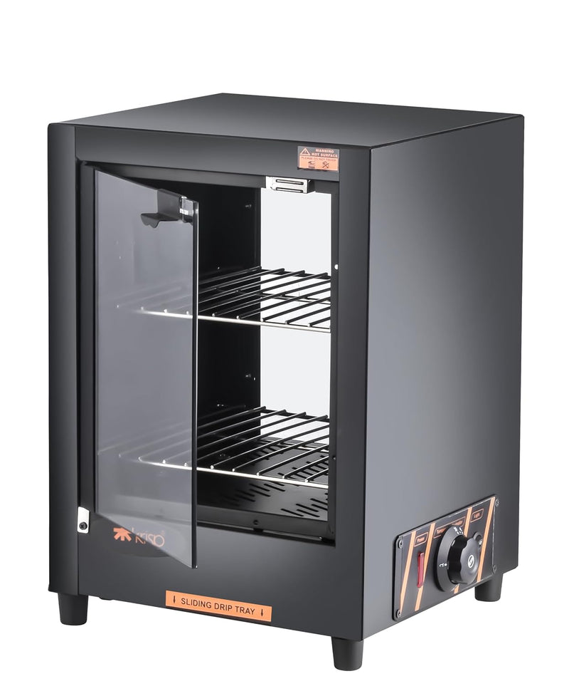 KRISP 500W Patties Warmer Hot Case | 25 litres Vault | Food Warmer for Samosas, Pastries, Snacks | Durable Stainless Steel | Compact Design