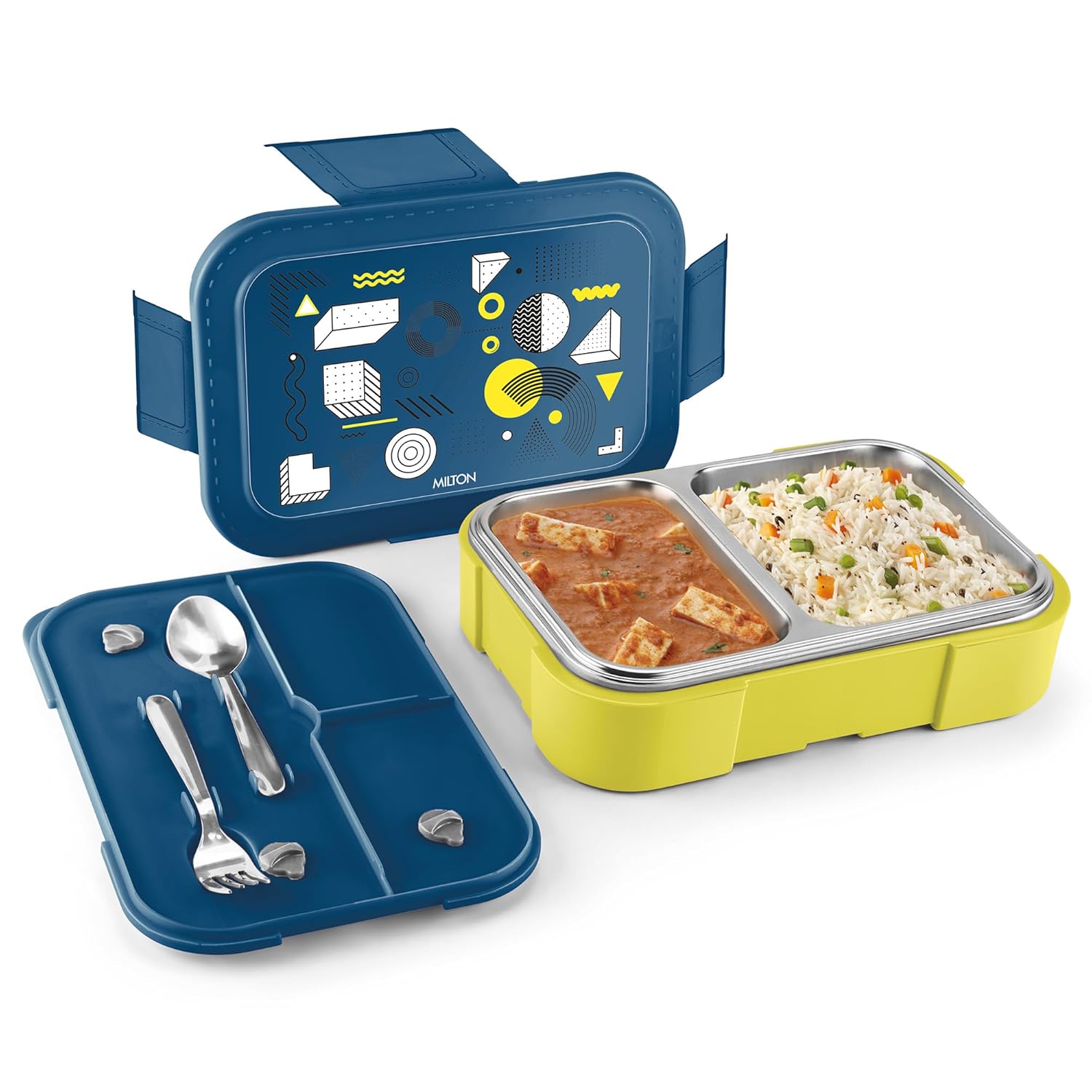 Bravo 2 Steel Thermoware Lunchbox (Milton)