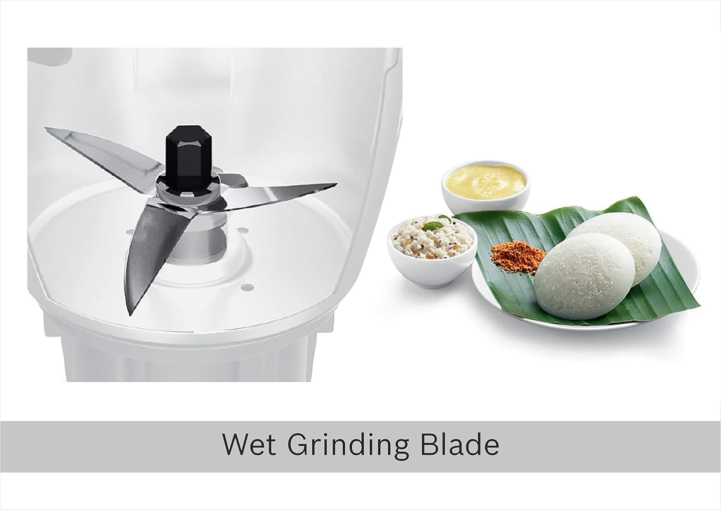 Bosch Bold 750W Mixer Grinder with 4 Jars, White