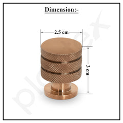 Plantex Knobs for Drawer/Drawer Knobs/Cabinet Knobs/Drawer knobs Handle/Pull-Push Knobs for Home/Office Drawers - Pack of 3 (Rose Gold)-4