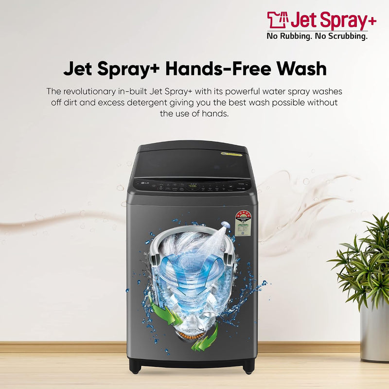 LG 9 Kg 5 Star Inverter Wi-Fi Fully-Automatic Top Loading Washing Machine Appliance (THD09NWM, Middle Black, AIDD Technology & TurboWash)-6
