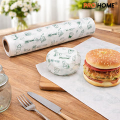 PROHOME 50 Meter Food Wrapping Paper for Roti | Reusable Butter Paper Roll for Kitchen, Baking, Cooking, Packing & Serving | Non-Stick Foil Paper for Food Wrap
