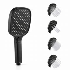 Plantex Hand Shower for Bath/4 Mode Multifunctional Shower/ABS Plastic Silicone Handheld Shower/Easy Mode Switching (Black, APS-H592)-1
