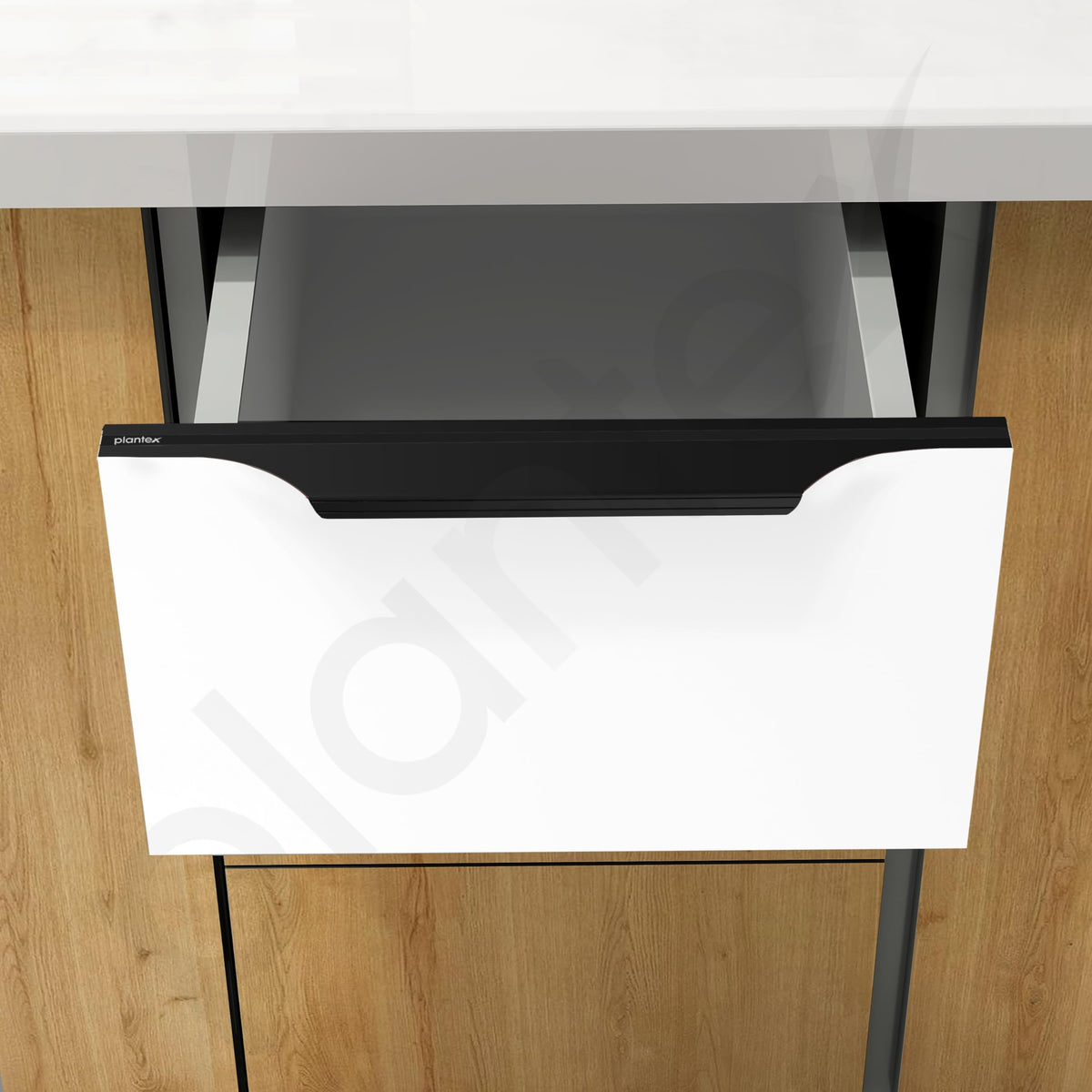 Plantex Profile Handle for Kitchen Cabinet/14 Inch Aluminium Drawer Profile Handle/Wardrobe Pull Handle for Home/Office/Hotel - Pack of 5 (Black) (Model APS-PF-1003)-6