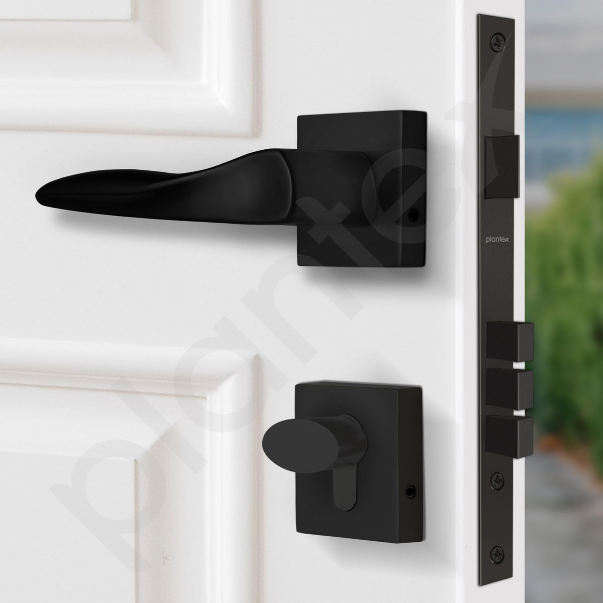 Plantex Premium Door Lock with 3 Years of Warranty/Main Door Lock for Home/Mortise Locks for Door - (PT-002- Black)-4