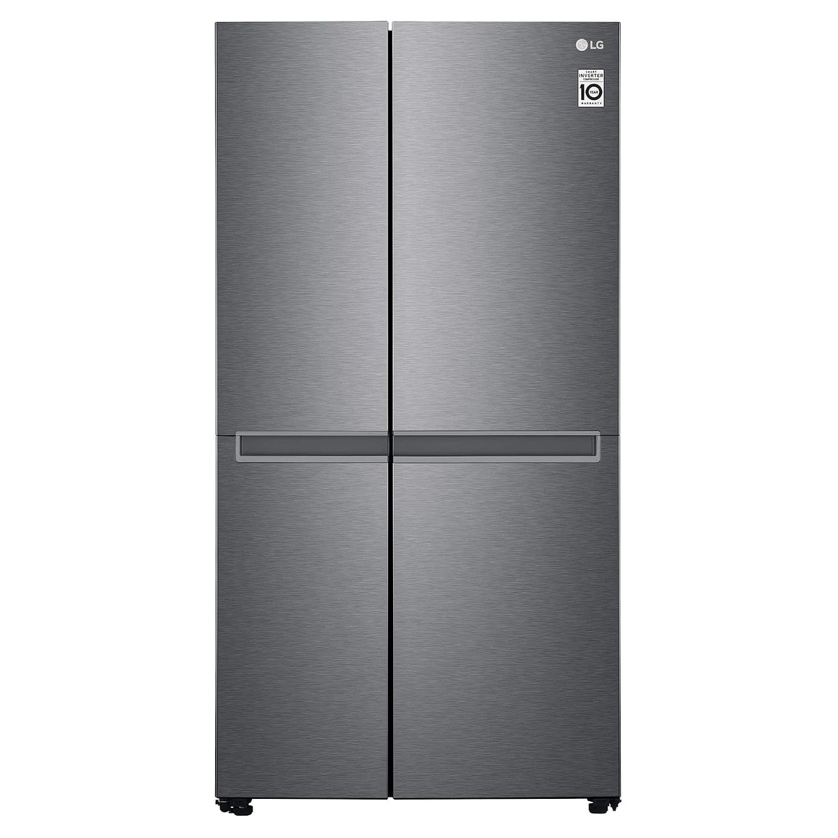 LG 688 L Frost-Free Smart Inverter Compressor Side-By-Side Refrigerator (GC-B257KQDV, Dark Graphite Steel, Multi Digital Sensors and Express)