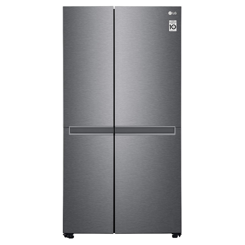 LG 688 L Frost-Free Smart Inverter Compressor Side-By-Side Refrigerator (GC-B257KQDV, Dark Graphite Steel, Multi Digital Sensors and Express)-1