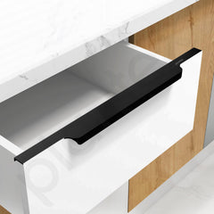 Plantex Profile Handle for Kitchen Cabinet/18 Inch Aluminium Drawer Profile Handle/Wardrobe Pull Handle for Home/Office/Hotel - Pack of 2 (Black) (Model APS-PF-1004)-2