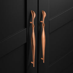 Plantex Cabinet Handle/Kitchen Cabinet Door Handle/Wardrobe/160 mm Cupboard Handle/Door Pull-Push Handle for Home/Office - Pack of 2 (Rose Gold) (Model APS-DTC-9136)-1