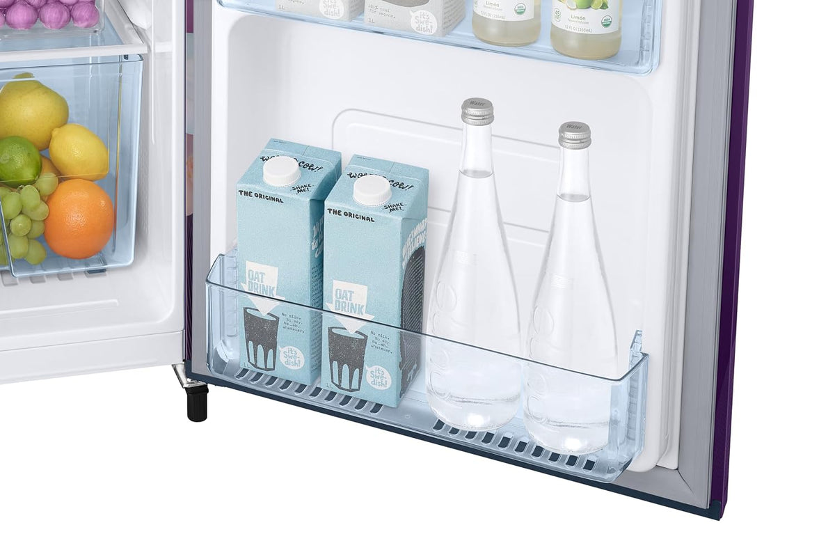Samsung 183 L, 3 Star, Digital Inverter, Direct-Cool Single Door Refrigerator (RR20H1723WB/HL, Wild Lily Blue, Single Touch Defrost, 2026 Model)-6