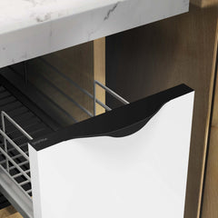Plantex Profile Handle for Kitchen Cabinet/10 Inch Aluminium Drawer Profile Handle/Wardrobe Pull Handle for Home/Office/Hotel - Pack of 1 (Black) (Model APS-PF-1001)-1