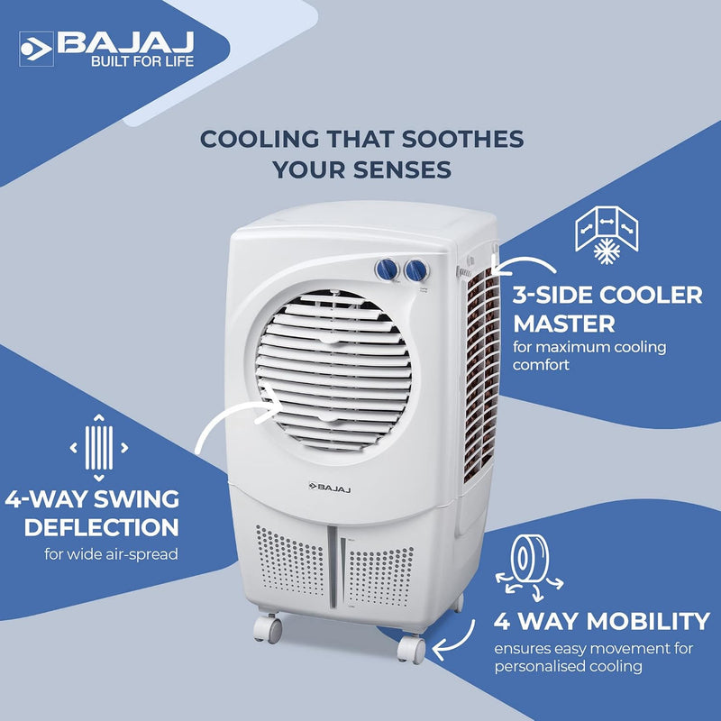 Bajaj PMH 25 DLX 24L Personal Air Cooler for home with DuraMarine Pump (2-Yr Warranty by Bajaj) Anti-Bacterial Hexacool Master, TurboFan Technology, (3SPEEDCONTROL)-3